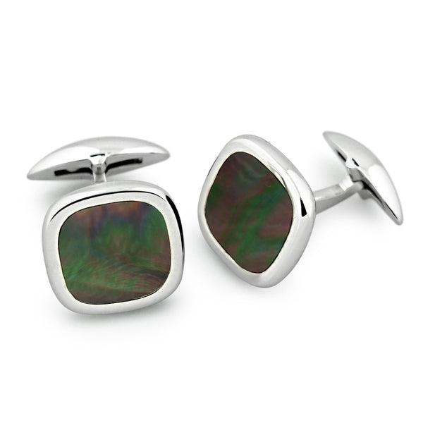 Zsamuel-Mens-Sterling-Silver-Black-Mother-of-Pearl-Rounded-Square-Cufflinks