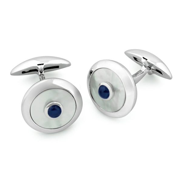 Zsamuel-Mens-Sterling-Silver-Blue-Sapphire-Cabochon-and-Mother-of-Pearl-Round-Cufflinks