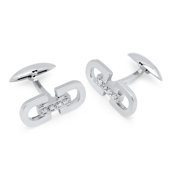 Zsamuel-Mens-10k-White-Gold-Diamond-Double-Buckle-Design-Cufflinks