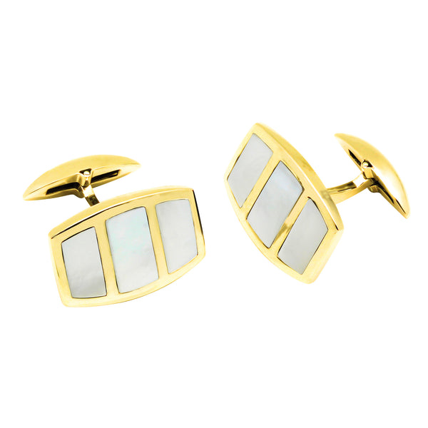 Zsamuel-Mens-10K-Yellow-Gold-White-Mother-of-Pearl-Bowed-Rectangle-Design-Cufflinks