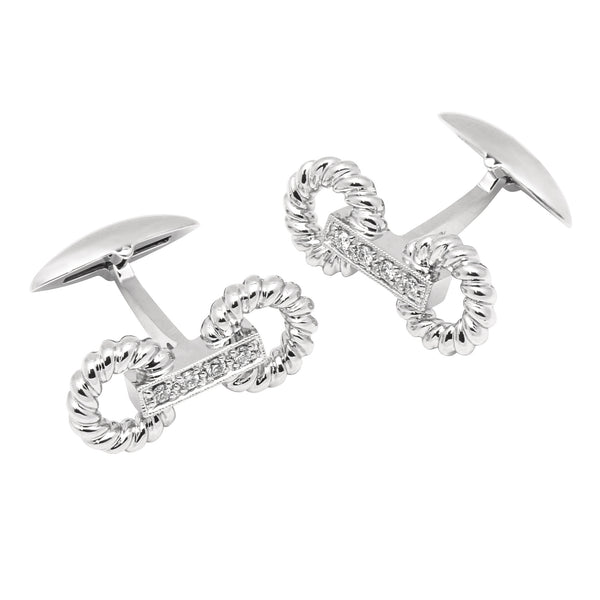 Zsamuel-Mens-10k-White-Gold-Diamond-Double-Twisted-Ring-Design-Cufflinks
